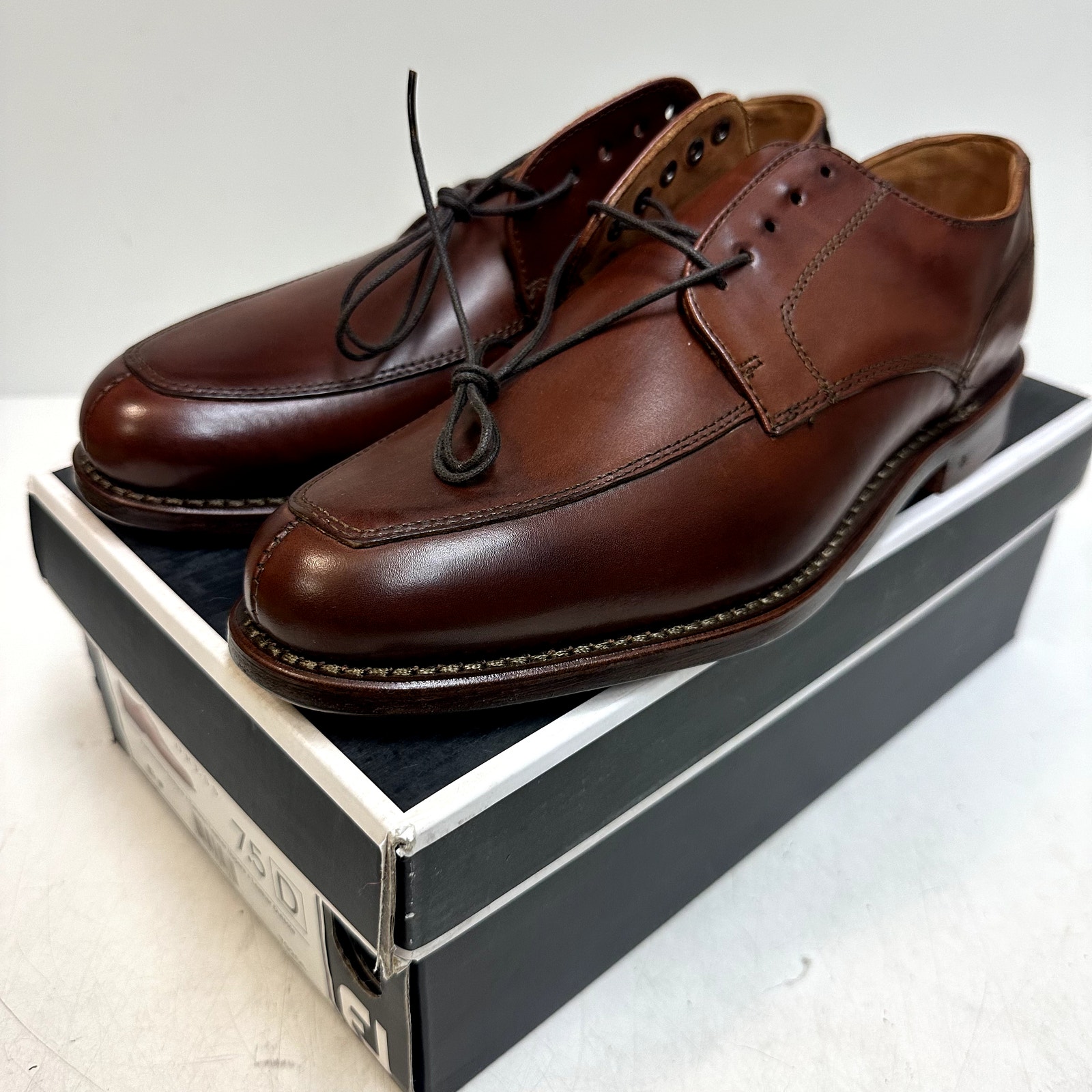 Nib Rancourt & Co. X Footjoy Split Toe Derby Dress Shoe Brown Calf 79206 7.5 D — image 4 of 8